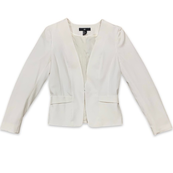 H&M White Suit Jacket